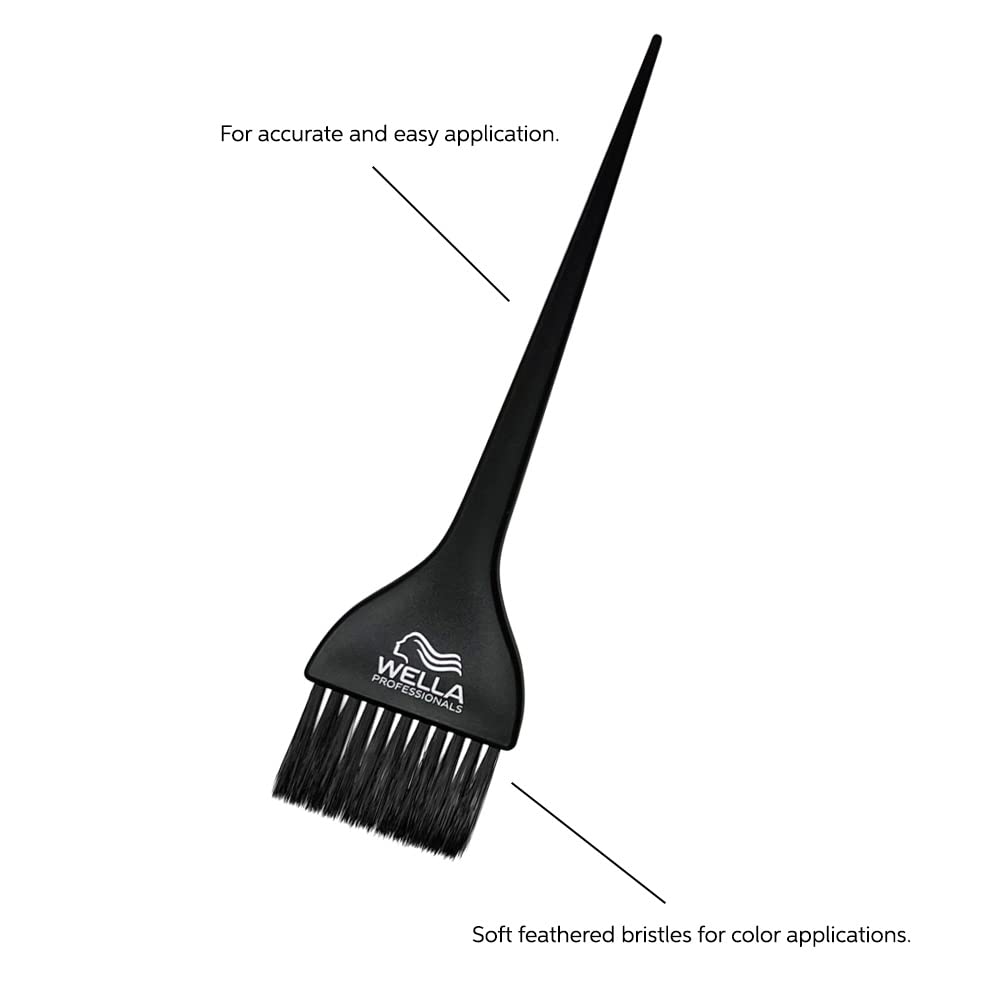 Wella Professionals Color Brush, Black with Wella Professionals Logo, Great for Color Mixing and Application, For Professional or At-Home Use