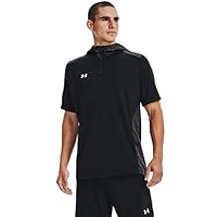 Under Armour Mens Command Short Sleeve Hoodie 4XL Black-white