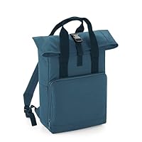 Twin Handle Roll-Top Backpack, Airforce Blue, One size