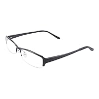 Metal Frame Glasses Anti Blue Light Reading Eyeglasses 1.61 Lenses-1058(Black,7.75)