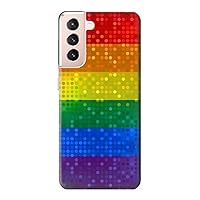 jjphonecase R2683 Rainbow LGBT Pride Flag Case Cover for Samsung Galaxy S21 5G