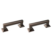 Hickory Hardware P3010-OBH Studio Collection Pull, 3 in Center to Center, Oil-Rubbed Bronze Highlighted (Pack of 2)