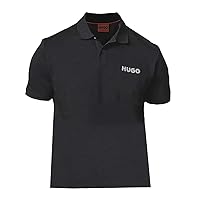 BOSS Men's Drocholo Black Logo Short Sleeve Polo T-Shirt