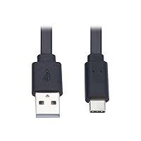 Tripp Lite USB-A to USB-C Cable, Flat Cable Design, USB 2.0, Thunderbolt 3 Compatible Sync and Charge, M/M 6 ft (U038-006-FL)