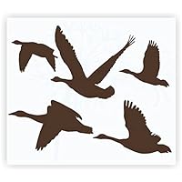 Geese Flying Boys Room Wall Decals Vinyl Art Stickers Hunting Man Cave Decor Chocolate Brown
