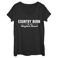 Fifth Sun Country Born Women's Short Sleeve Tee Shirt, Black, X-Large