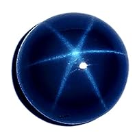 6mm Natural Blue Star Sapphire Round Cabochon Loose stone 6 Rays Gemstones