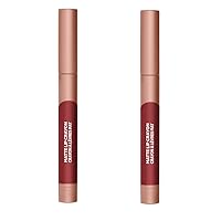 Pack of 2 L'Oreal Paris Infallible Matte Lip Crayon, Spice of Life # 507