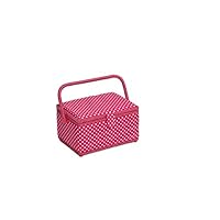 Hobby & Gift Polka Dot Medium Craft Storage Box Pink