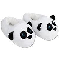 Cute Panda Slippers Plush Cotton Cute Funny Soft Warm Comfortable Indoor Bedroom Shoe For Big Kids & Women With Footpads ~ We Pay Yours Sales Tax
