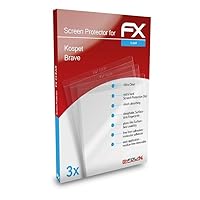 Screen Protection Film compatible with Kospet Brave Screen Protector, ultra-clear FX Protective Film (3X)