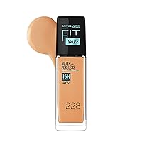 Liquid Foundation, Matte Finish, With SPF, Absorbs Oil, Fit Me Matte + Poreless, 228 Soft Tan, 30 ml