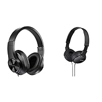 T3 Wired Over Ear Headphones & Sony ZX Series Wired On-Ear Headphones, Black MDR-ZX110