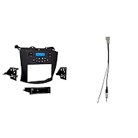 Metra Electronics Metra 99-7803G Single/Double DIN Installation Kit with Display for Select 2003-07 Honda Accord Vehicles (Grey) 40-HD10 Factory Antenna Cable