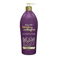 OGX Thick & Full Biotin & Collagen Conditioner, Salon Size, (Pack of 2) 25.4 Ounce Bottle, Paraben Free, Sulfate Free, Sustainable Ingredients, Nourishing and Strengthening OGX