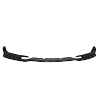 Front Bumper Lip Compatible with 2012-2018 BMW 3-Series F30 MTECH M Sport, Type E Unpainted Black PU by IKON MOTORSPORTS