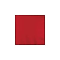 Creative Converting Touch of Color 2-Ply Paper Lunch Napkins, 50-Count, Classic Red