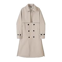 British Style Trench Men Solid Double Breasted Oversize Long Coats Stylish Outwear Korean Windbreaker