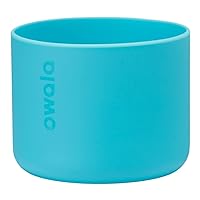 Owala Silicone Water Bottle Boot, Anti-Slip Protective Sleeve for Water Bottle, Protects FreeSip and Flip Stainless Steel Water Bottles, 32 Oz, Bright Blue