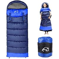 Sleeping Bag, Lightweight 4 Season Weather Sleep Bags for Adults, Cold Weather 0 Degree Sleeping Bag for Backpacking Hiking Camping Mountaineering with Compression Sack