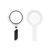 Handheld Reading Magnifier, Magnifying Glass with LED Lights, Handheld Illuminated Magnifier Reading Magnifying Glass for Reading Jewelry