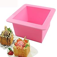 BAKER DEPOT 500ML Silicone Mold for Handmade Soap Mold Toast Mold Bread Mould, Set of 2