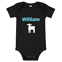 William Personalized Baby Short Sleeve One Piece