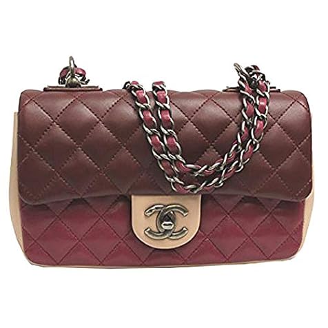 Chanel Womens Tri-color Leather Flap Chain Shoulder Bag A92632