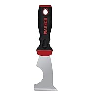 Warner ProGrip 5-in-1 Stiff Glazier Knife, 90189,Red