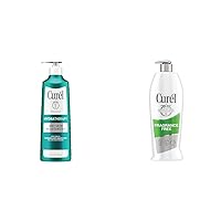 Curel Hydra Therapy In Shower Lotion, Wet Skin Moisturizer for Dry or Extra-dry Skin & Fragrance Free Comforting Body Lotion, Unscented Dry Skin Moisturizer for Sensitive Skin