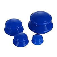 4 Size Cupping Sets Silicone Home Use Cupping Therapy Stronger Suction Best for Cellulite Reduction and Myofascial Massage Muscle Nerve Joint Pain Relief Energy and Blood Flow