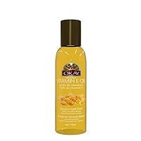 Vitamin E Blended Oil for Hair,Skin&Nail Excellent Moisturizer Prevents&Fades Stretch Marks Treat Psoriasis&Eczema Repairs Split Ends&Damaged Hair For All Hair Textures And All Skin Types Paraben Free Made in USA 4oz