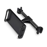 360 Degree Rotation Car Headrest Holder for iPhone/iPad/Cell Phone (Black)