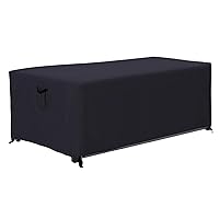 ABCCANOPY Deck Box Cover Outdoor Large Storage Box Cover Universal Outdoor Furniture Cover Waterproof and Dustproof Winter Protection 54x28x24 Black