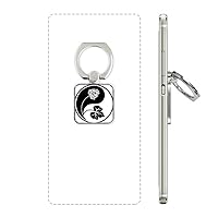 Culture Yin-yang Flower Pattern Square Cell Phone Ring Stand Holder Bracket Universal Support Gift