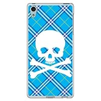 SECOND SKIN Skull Punk Blue (Soft TPU Clear) / for Xperia Z4 402SO/SoftBank SSO402-TPCL-701-J096