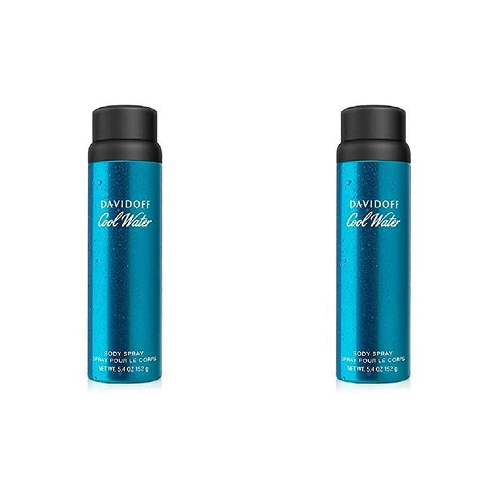 Davidoff Cool Water Body Spray for Men, 5.4 Ounce (Pack of 2)