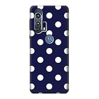 R3533 Blue Polka Dot Case Cover for Motorola Edge+