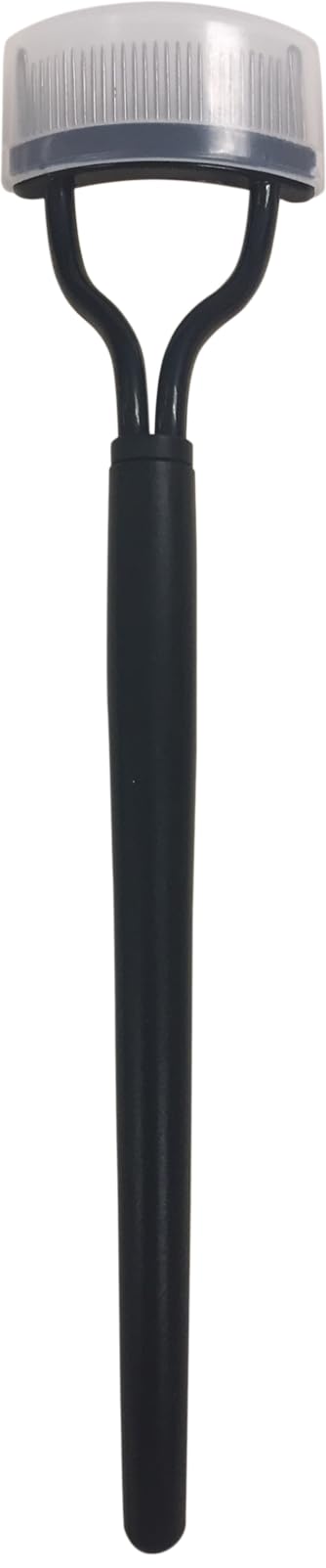TRIM Professionail Eyelash Comb with Cover, Eyelash Separator Mascara Applicator Eyelash Definer With Comb Cover Arc Designed Cosmetic Brushes Tool Black, 1pc
