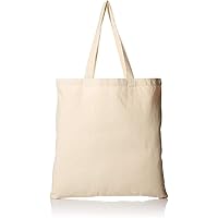 12 Pack Wholesale Premium Canvas Tote Bags - Heavy Duty Blank Natural Eco-Friendly and Reusable Canvas Totes Bulk DIY 15x16