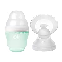 Olababy GentleBottle(Mint, 4oz) + Breast Milk Collection Attachment Bundle