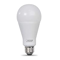 Feit Electric A21 LED Light Bulb, 200W Equivalent, Non-Dimmable, 3050 Lumens, E26 Standard Base, 5000k Daylight, High Output LED Bulb, Damp Rated, 22 Year Lifetime, OM200/850/LED