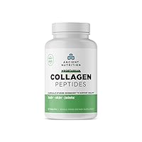 Ancient Nutrition Vegetarian Collagen Peptides, Collagen Peptides Tablets, Collagen with Prebiotics and Probiotics, Supports Healthy Skin, Hair, Joints, Digestion, Vegetarian Capsules, 30 Count