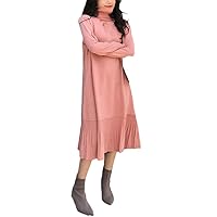 Women Casual Maxi Dress Sweater Winter Turtleneck Knitting Party Loose Long Dresses Plus Size