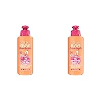 L'Oreal Paris Elvive Dream Lengths Frizz Killer Leave-In Serum With Castor Oil, 3.4 Ounce (Pack of 2)