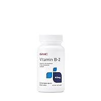 Vitamin B-2 100mg, 100 Tablets, Metabolizes Fats, Carbohydrates and Proteins