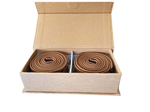 Premium Quality Agarwood Incense Coils, 2 inches, 48 Coils, 45 Minutes per Coil, Light Scented Incense Perfect for Worshipping, Aromatherapy, Medit...
