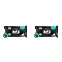 DUDE Wipes - Flushable Wipes - 2 Pack, 48 Wipes - Mint Chill Extra-Large Adult Wet Wipes - Eucalyptus & Tea Tree Oil - Sewer and Septic Safe
