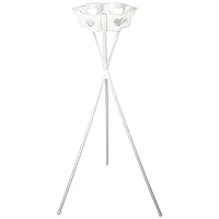 Stands Flower Display Stand Tripod Flower Stand Decorative DIY 46inch Floral Stand with Heart Pattern Balloon Plant Rack for Indoor Outdoor Wedding Accessories, White