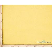 Light Yellow Anti-Pill Polar Fleece Fabric Polyester 13 Oz 58-60